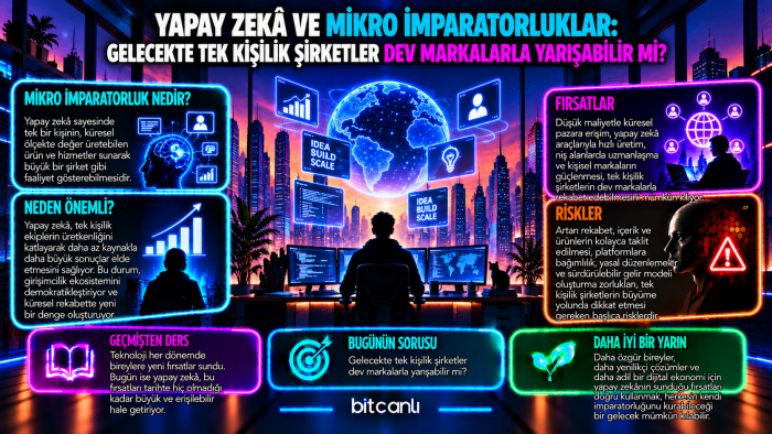 Yapay Zekâ ve Mikro İmparatorluklar: Gelecekte Tek Kişilik Şirketler Dev Markalarla Yarışabilir Mi?